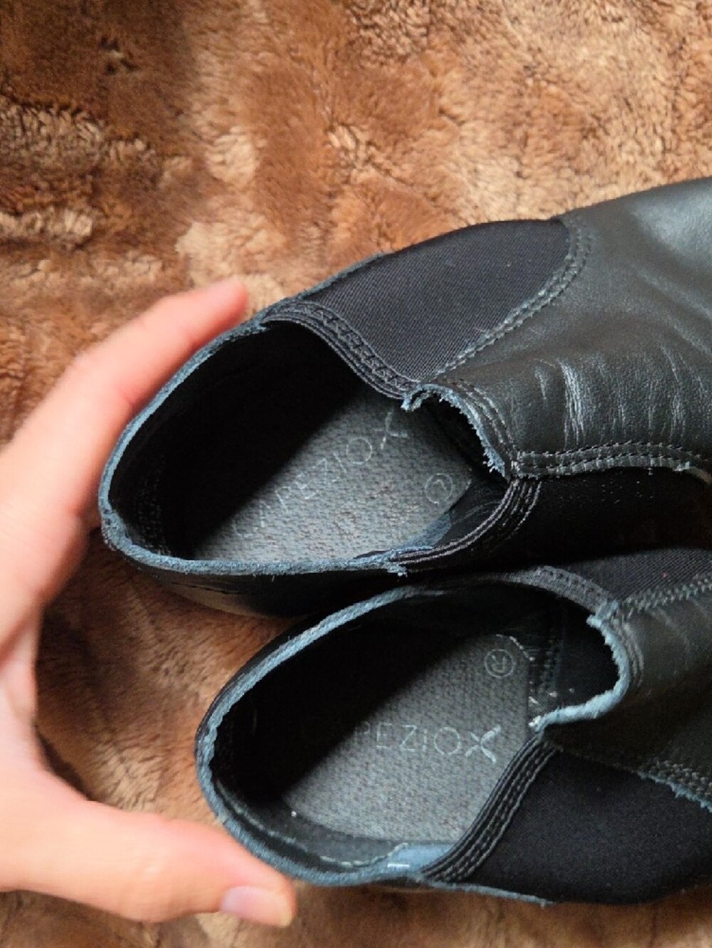 Capezio Leather Black Split-Sole Jazz/Character Dance Shoes - Picture 8 of 10
